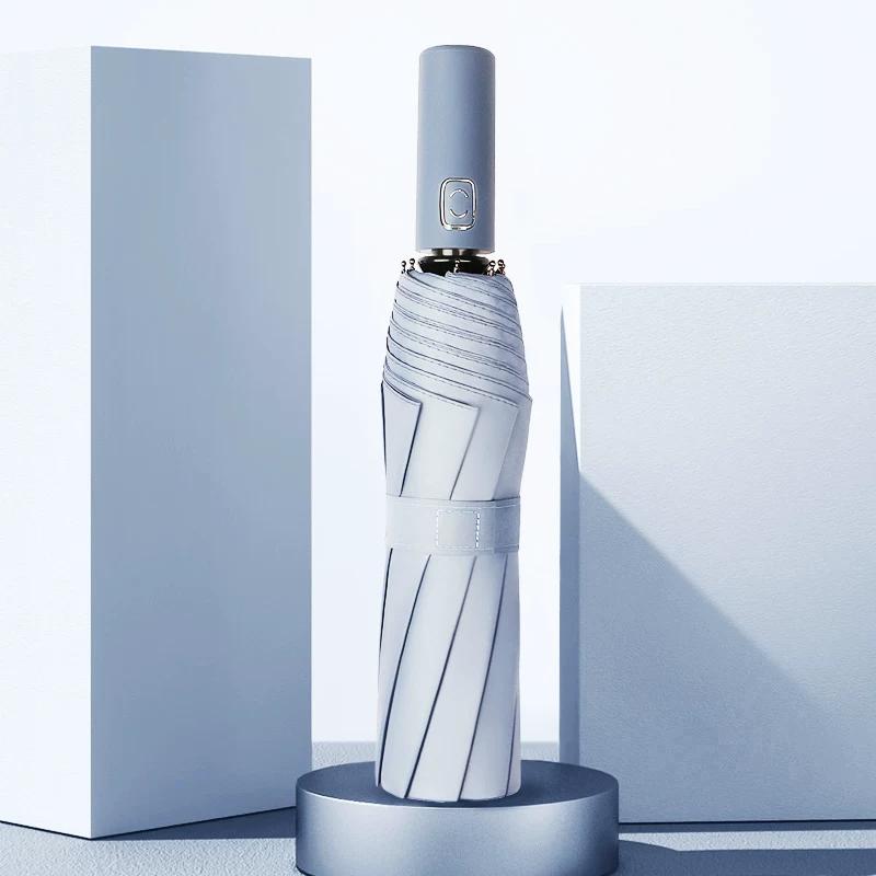 Umbrella Female Foldable Rain Dual-Use Men Thickened Foldable and Portable Automatic Sun-Proof UV Sun Umbrella
