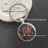 Soviet CCCP Badge Keychain with Gem Pendant