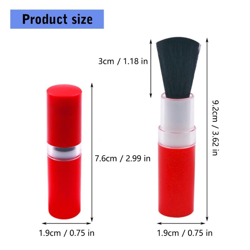 2Pack Rotating Keyboard Cleaner Brush Professional Camera Lens Cleaning Tool ABS Material Portable Office Gadget