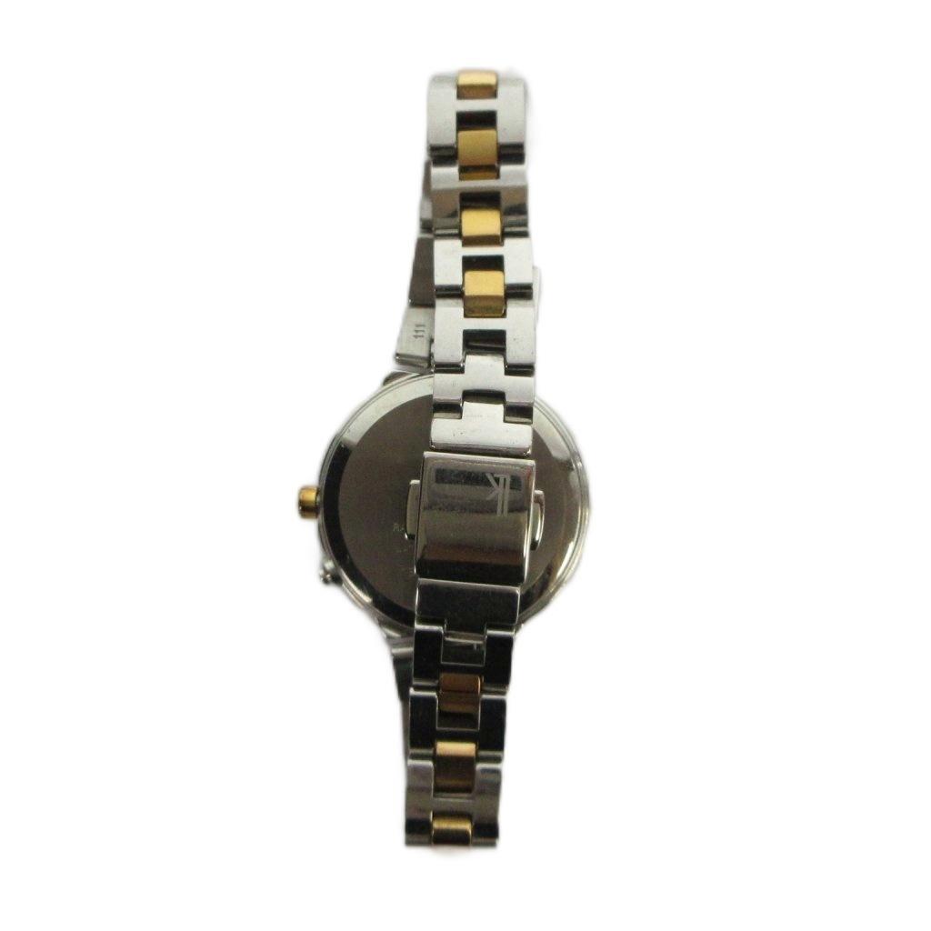 SEIKO LUKIA Solar with 1B25-0AK0 Watch, Powered, Calendar, Silver/ Gold Tone, GY18/ MQ, Women's