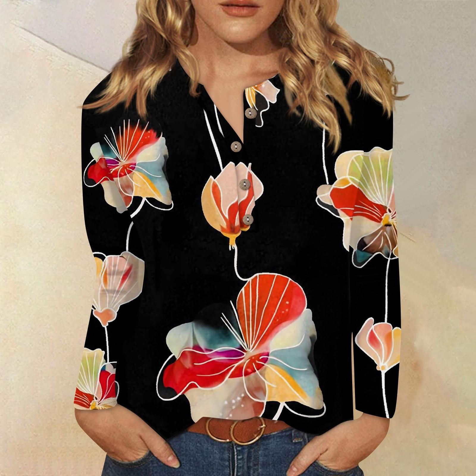 

Женский модный повседневный топ с длинными рукавами и пуговицами с круглым вырезом и круглым вырезом XXXXXL