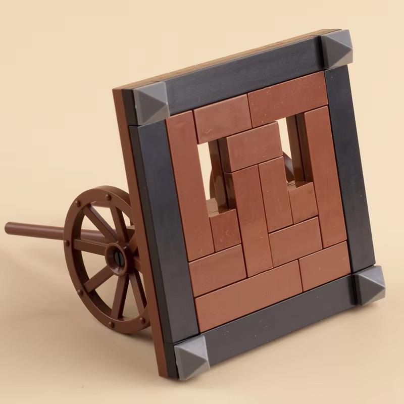 MOC Medieval Scene Building Blocks Military Camp Viking Warrior Soldiers Tent Outpost Pirate Ship Stable Castle Wall Bricks Toy