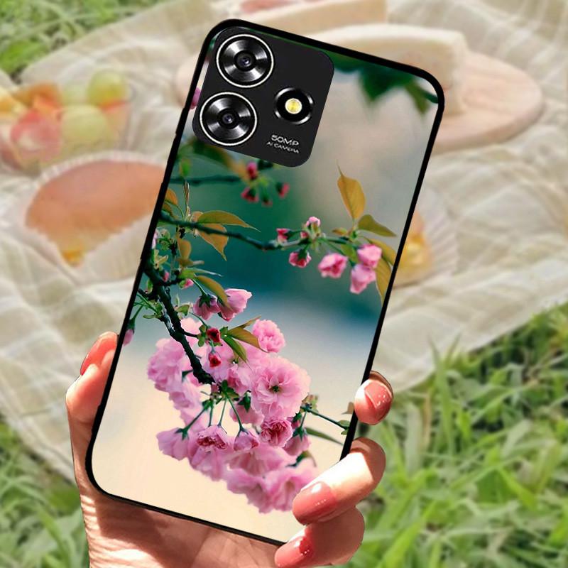 Für ZTE Blade V50 Smart Case Hülle Silikon Weich Marmor Schwarz Bumper Funda Coque für ZTE V50 Design 4G Schutz V50Smart