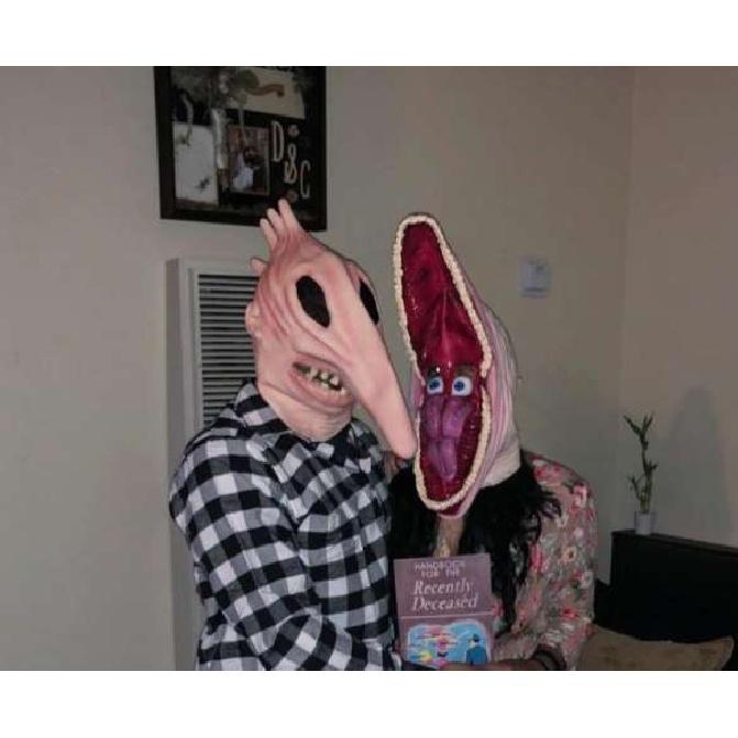 Halloween Adam and Barbara Masks Horror props best-selling products, horror Halloween products