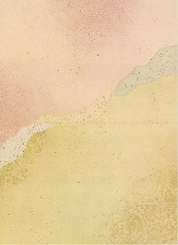Kobaido Kana Ryoushi Tamakazura Half-sized Paper, 50 Sheets (5 Designs, 10 Sheets Each)