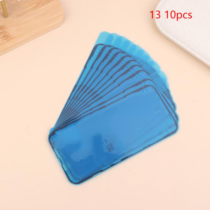 10Pcs Waterproof Adhesive Battery Sticker Kits For Phone Xr Xs 11 12 13 14 15 Mini Pro Max Screen Frame Bezel Seal Tape Glue