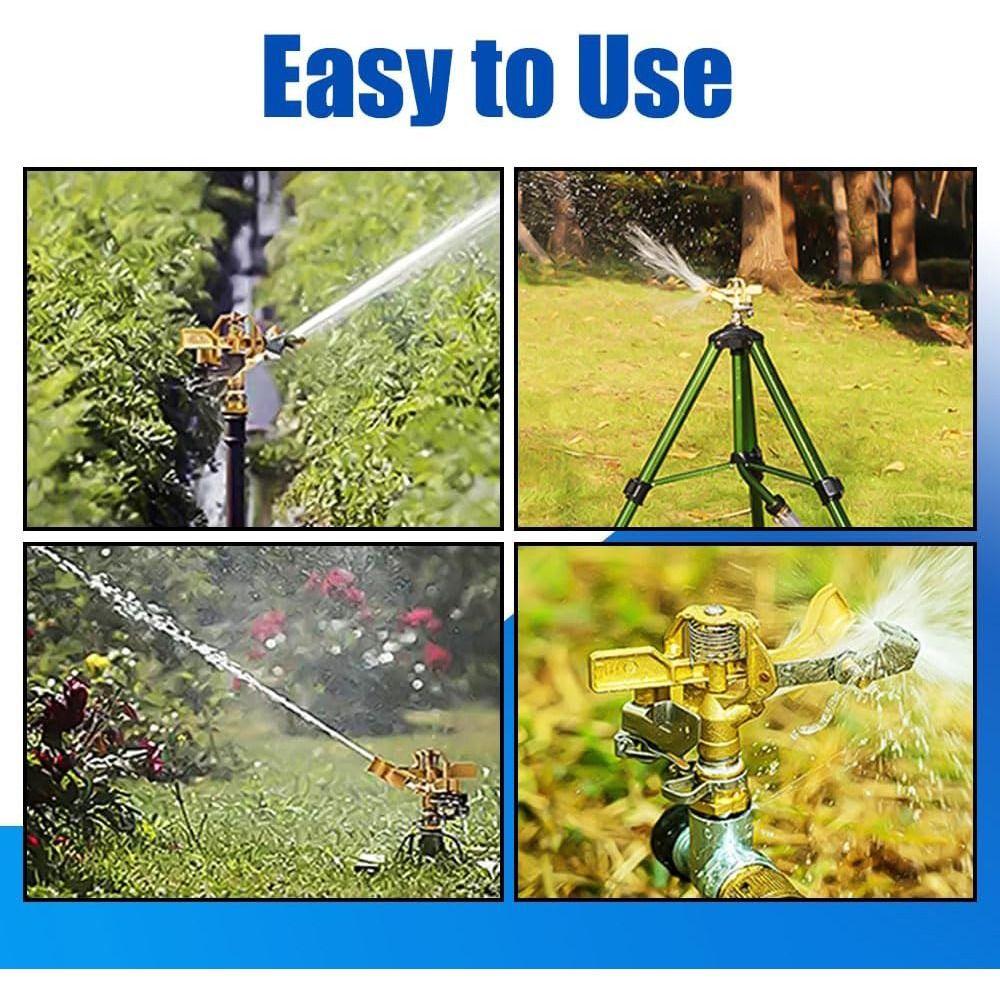 Adjustable Nozzle Rotating Sprinkler Lawn Irrigation Sprinkler For Garden Lawn Farm Agriculture