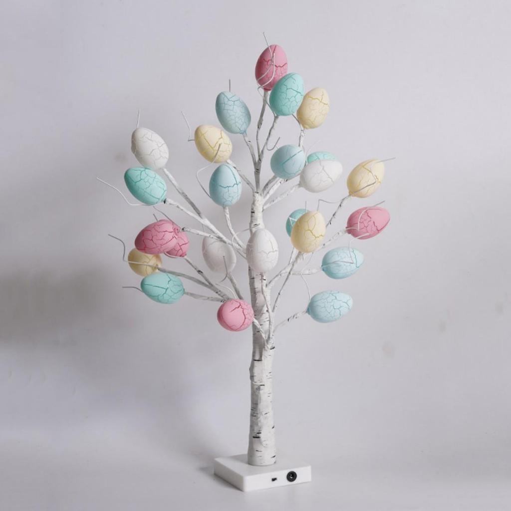 LED Easter Egg and Christmas Birch Tree Lights for Home and Party Decorations