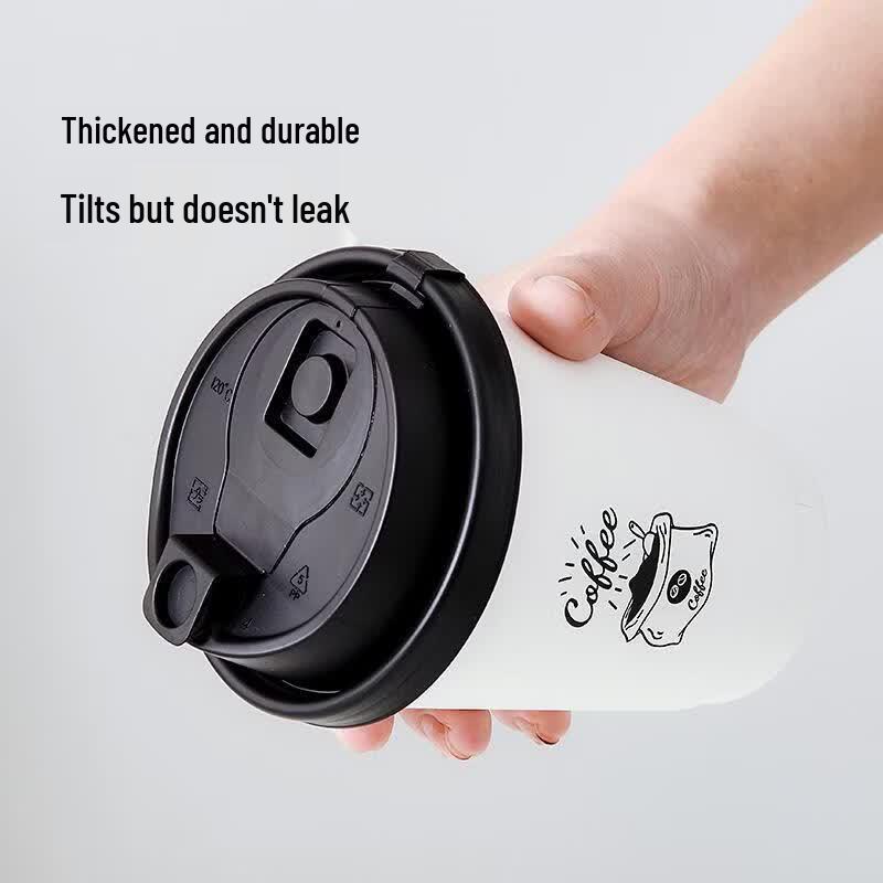 90mm Disposable White Frosted Leak-Proof Cup Lids