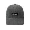 Sebseu Corduroy Gray Ball Cap