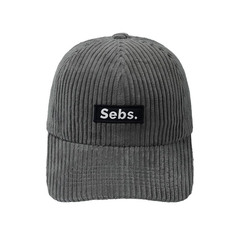 Sebseu Corduroy Gray Ball Cap