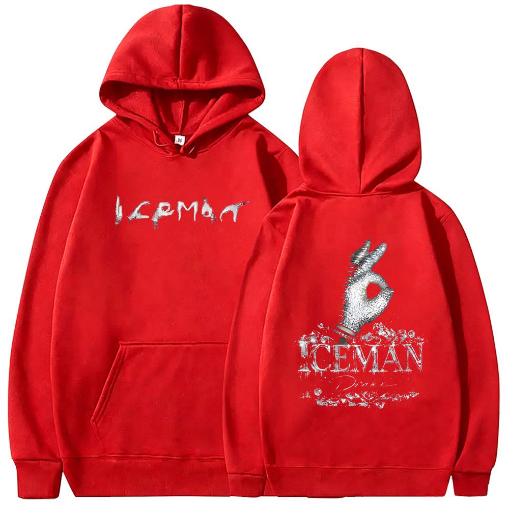 Rapper Drake ICEMAN Album Double Sided Print Hoodie Unisex Fashion Hip Hop Oversized Streetwear Casual Vintage Hoodies