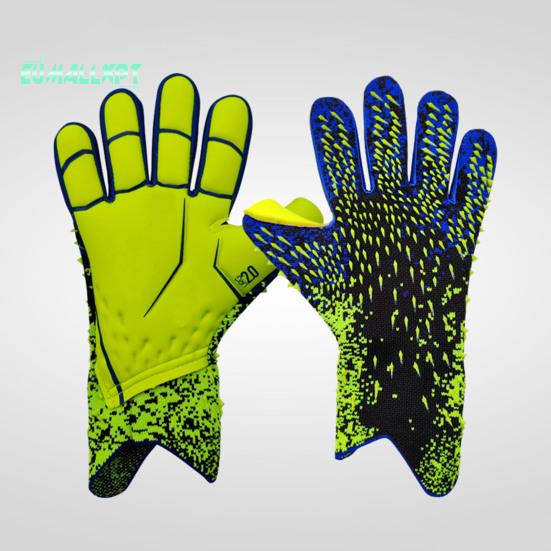 1 Pair Soccer Goalie Gloves Wear-resistant Impact Resistant Non-slip Texture Breathable Strong Grip Goalkeeper Gloves Goalie Gloves Sports Supplies