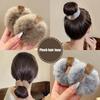Herbst und Winter Plüsch Patch Bär Handtuch Ring Haargummi koreanischen Stil Haar-Accessoires Stirnband dicke hochelastische Haarseil
