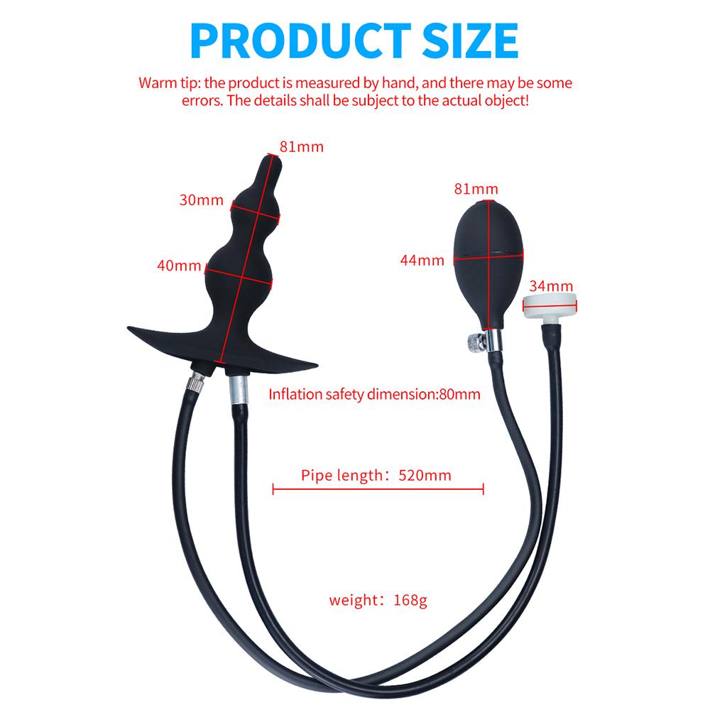 Anal Expander Water Spray Inflatable Anal Plug Anal Enema Cleaner Rear Court Pull Bead Anal Plug Adult Game Alternative Sex