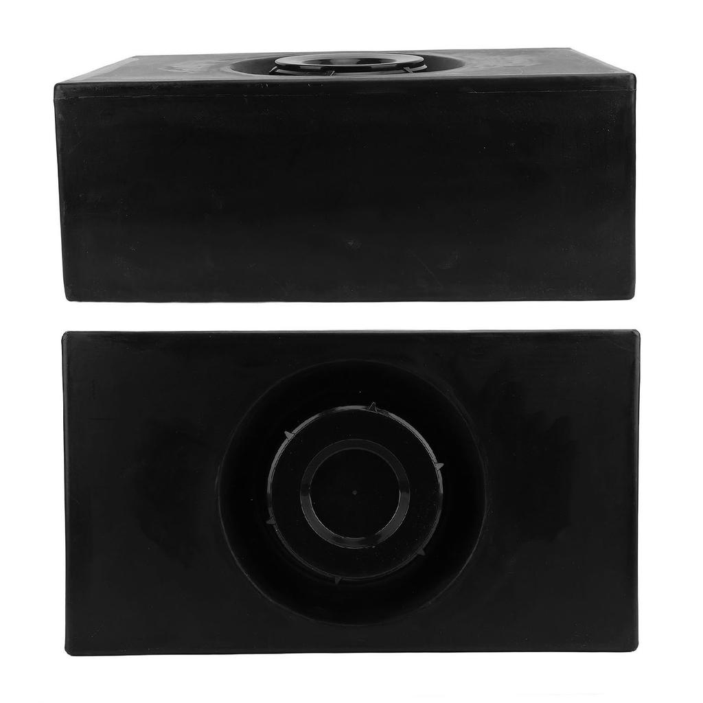 8 Gallon RV Water Storage Tank Food Grade PE Fresh Water Holding Tank for Trailer Camper Boat Yacht Black