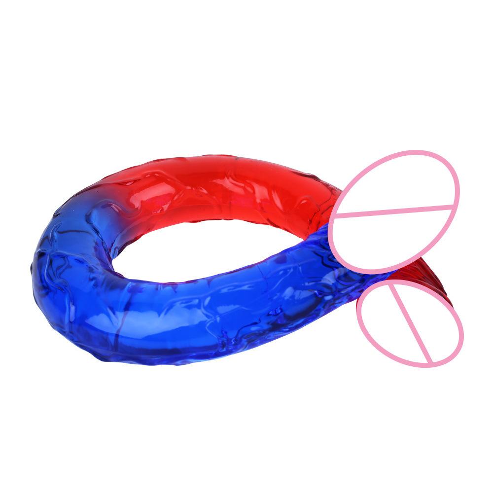 Double Ended Realistic Dildo Flexible Long Dong for Anal Play G-spot Stimulator Sex Toys for Women Couple