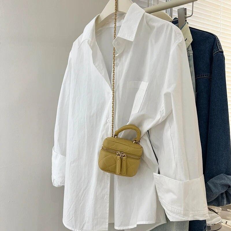 Abiti a maniche lunghe in tinta unita Blusa Mujer Camicetta in cotone primaverile e autunnale con tasche da donna Camicie casual allentate 29531