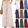 Damen Palazzo-Hose, Sommer, lässig, fließend, weites Bein, Strand, Reisen, Urlaub, Outfits