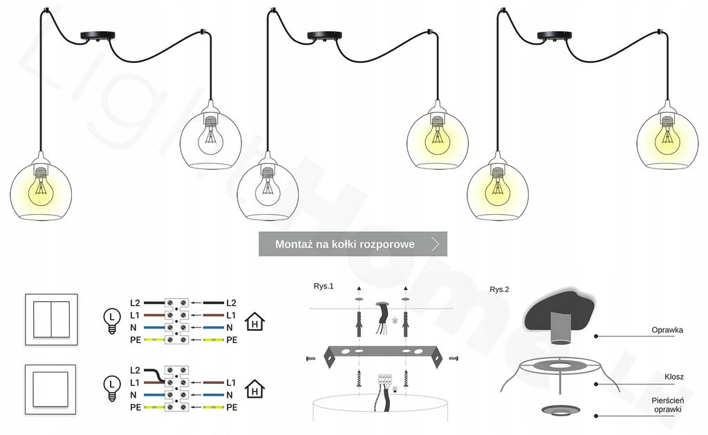 MODERN WOODEN LED CEILING HANGING LAMP
