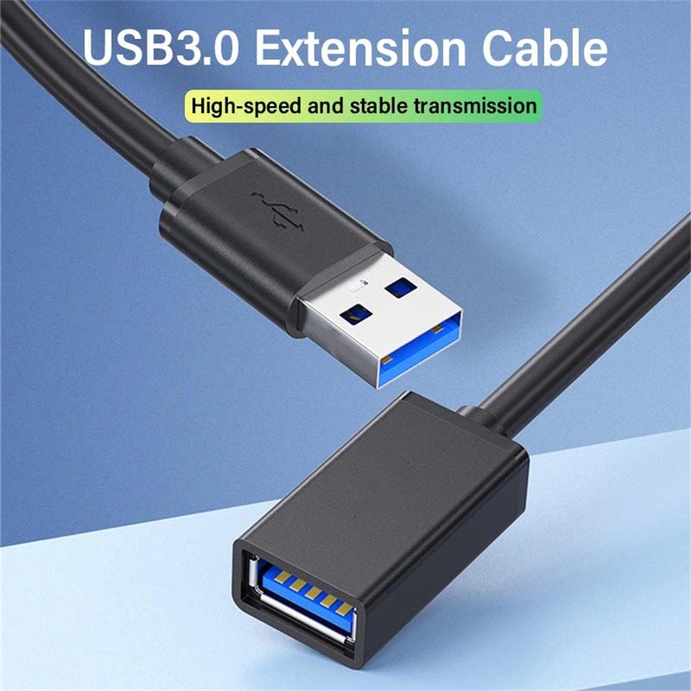 5Gbps USB 3.0 Extension Cable Extender Cord for TV BOX Smart TV Laptop PC Fast Speed USB Cable Extension 0.5m/1m/1.5m/2m/3m/5m