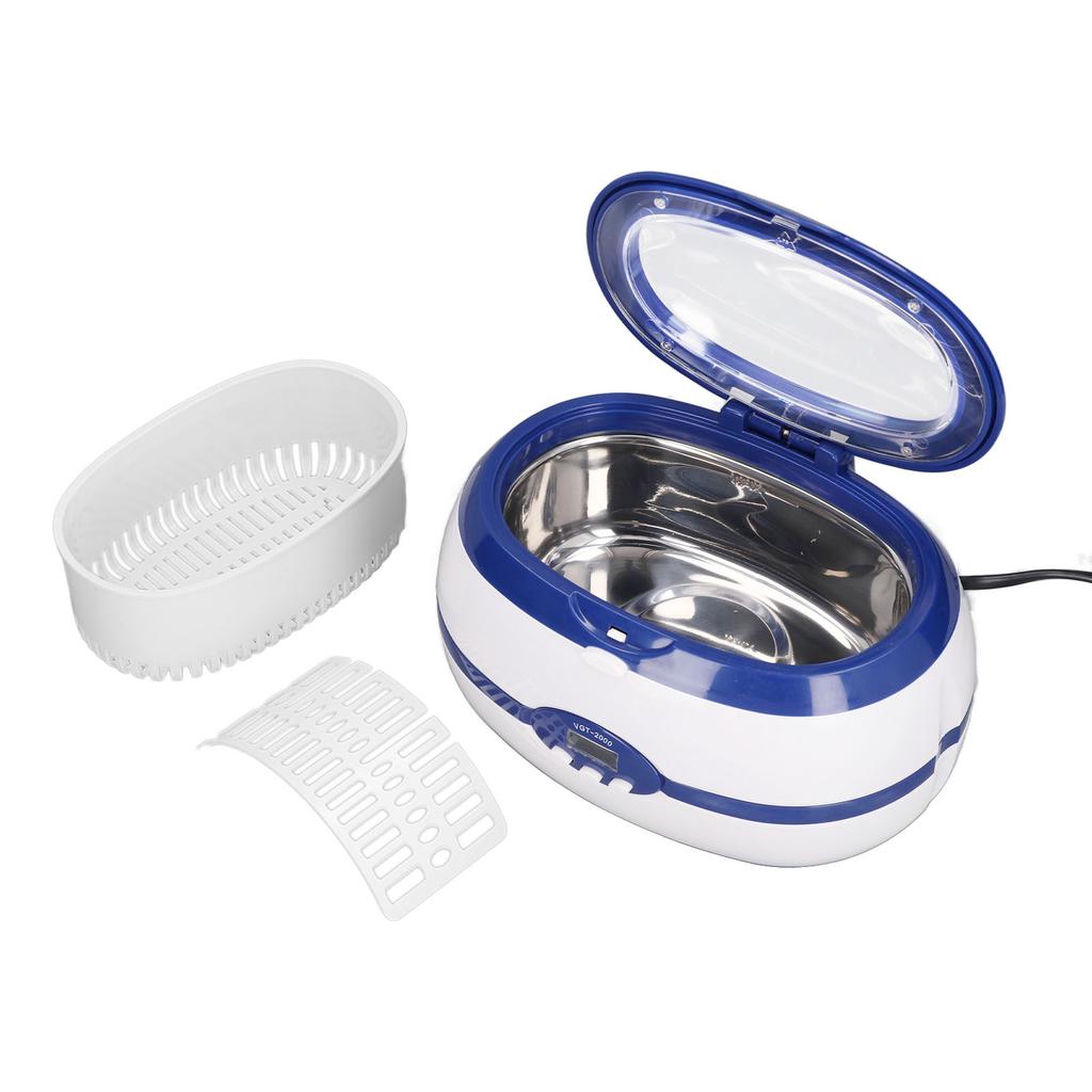 600ml Digital Timing Ultrasonic Cleaning Machine Jewelry Ultrasonic Cleaner for Glasses Printer Nozzle US Plug 100‑120V