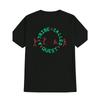European Sizes MenS Casual Versatile Crew Neck T-Shirt, Black with TRIBE CALLED Graphic Print, Slight Stretch Fabric, Regular Fit, Summer Tee