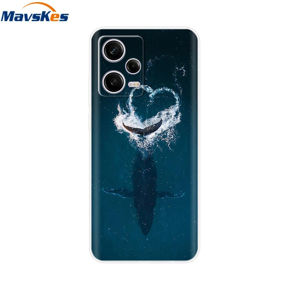 For Redmi Note 12 Pro Case Note12 Pro Cover Printed Silicone Phone Cover for Coque Xiaomi Redmi Note 12 Pro 5G Phone Case Funda