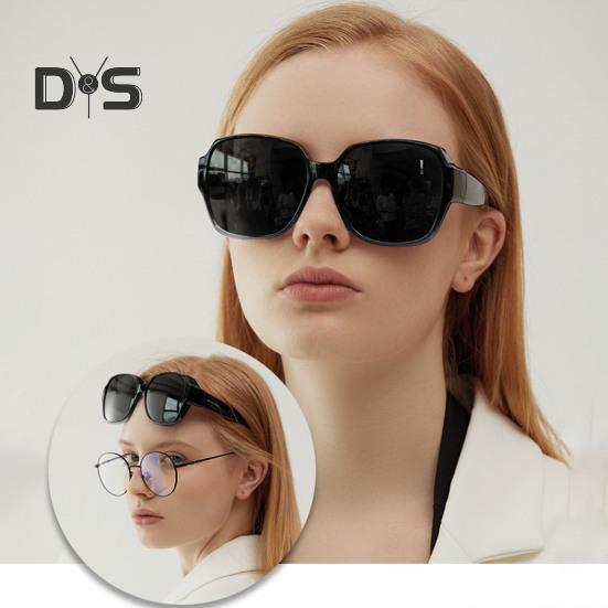1 Pair Polarized Sunglasses UV400 Protection High Definition Lenses Folding Cover Design Functional Polarized Eyewear