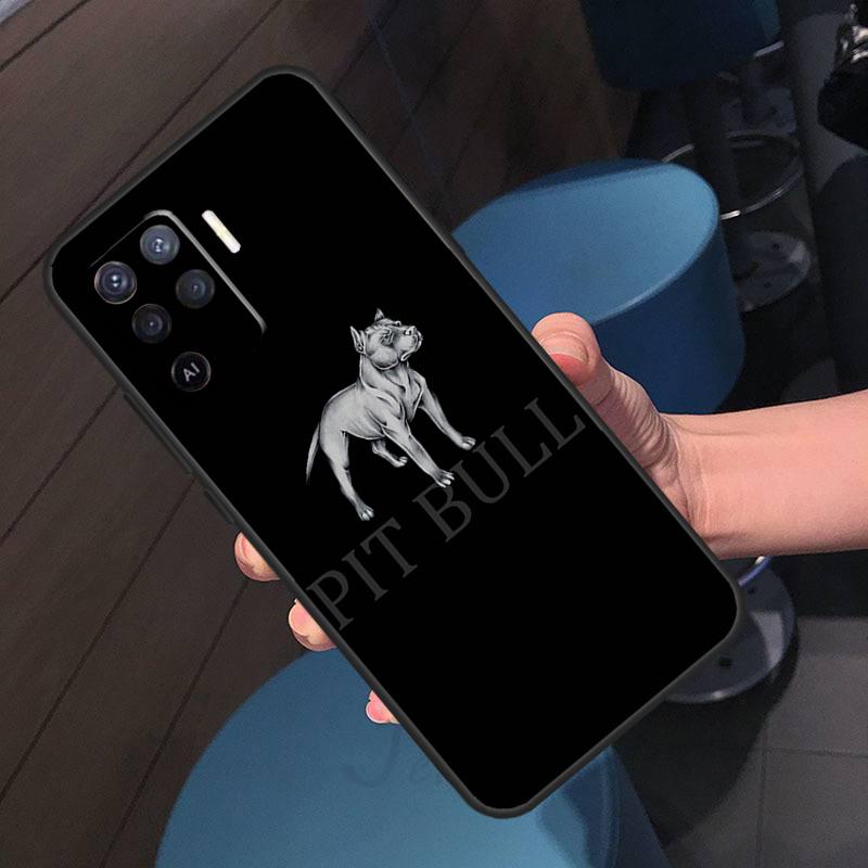 Pit Bull Lovely Dog Pitbull Case For Oppo A5 Pro A17 A57 A77 A60 A80 A40 A18 A38 A58 A78 A98 A96 A76 A16 A94 A74 A54 A15