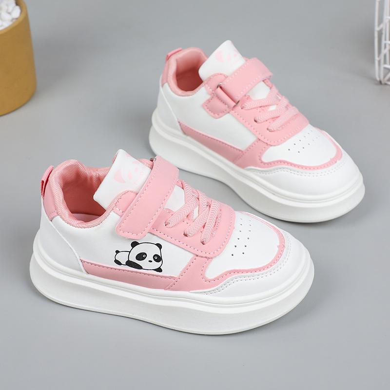 2025 Autumn Girls' White Skate Shoes: Versatile, Non-slip, Casual Running Sneakers
