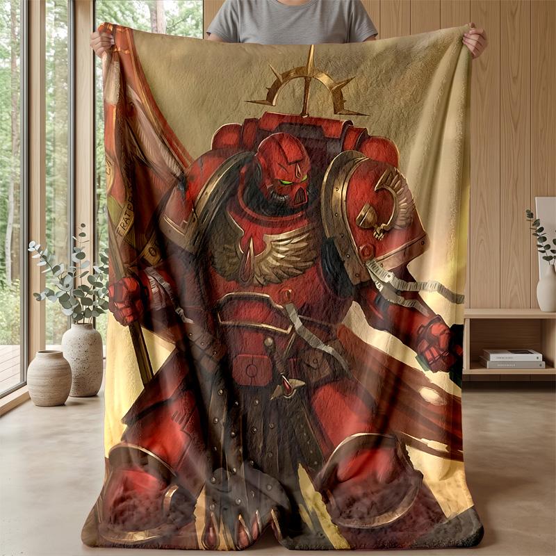 Black Theme Blanket Soft Flannel Blanket Plush Throw Blanket Cozy Sofa Bed Blanket for Home Decor