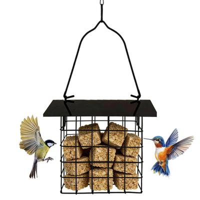 Bird Feeders for Outside Metal Large Capacity Feeding Hangable Squirrel Proof Bird Feeders for Attracting Wild Finch Hummingbird