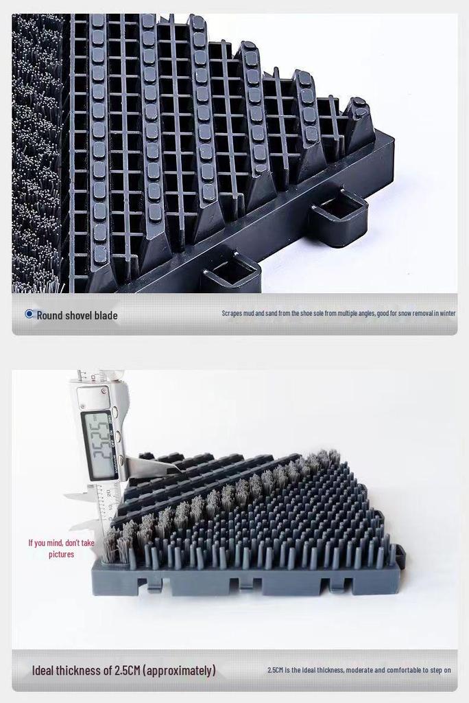 Commercial Anti-Slip Door Mat: Durable, Interlocking, Wear-resistant, Mud Scraper for Hotel & Office Entrances.