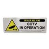 CCTV Metal Warning Sign 24 Hours Video Surveillance Board Strong Visibility for Outdoor Wall Fence