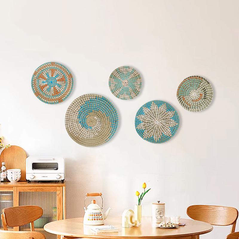 

Ручная тканая отделка стен в сельском стиле. Тканая трава с экзотическим стилем. Украшение стен. Проживание в семье. Гостиная. Настенный декор для спальни.