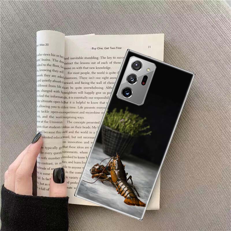 Live Lobster Phone Case for Samsung A17 A37 A57 A54 A14 A24 A34 A07 A04S A02S A12 A22 A32 A52S A16 A26 A36 A56 A72 Galaxy Note 2