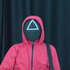 Maska Squid Game Cosplay Maska stejného stylu Závoj Cosplay Představení Korejská TV
