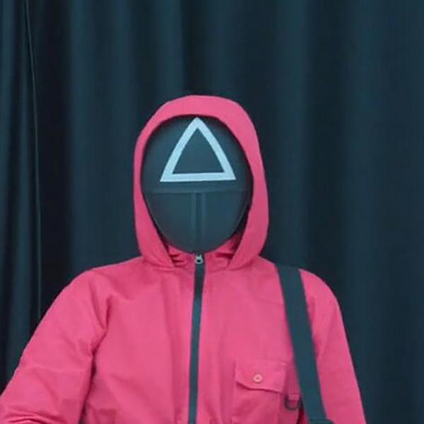 Maska Squid Game Cosplay Maska stejného stylu Závoj Cosplay Představení Korejská TV