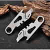 Bottle Opener Pry Bar Scale EDC  Keychain Multifunctional Tool Window Breaker Gift Titanium Alloy EDC Crowbar with Necklace