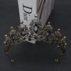 Black Retro Simple Elegant Crown Bridal Tiara for Women Princess Adult Birthday Crown Children's Hair Accessories