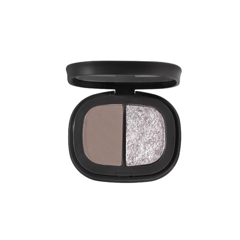 NOVO5834 Micro Dream Matte & Shimmer Two-Color Pigmented Eyeshadow Palette - Long-Lasting Daily Makeup.
