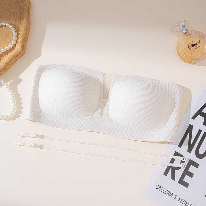 Summer thin breathable seamless underwear women's small breasts gather soft support square neck mesh girls bra comfortable