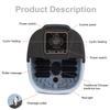 Electric Foot Spa Bath Massager Rolling Vibration Heat Electric Oxygen Bubbles For Relieve Pressure Relaxation 500W
