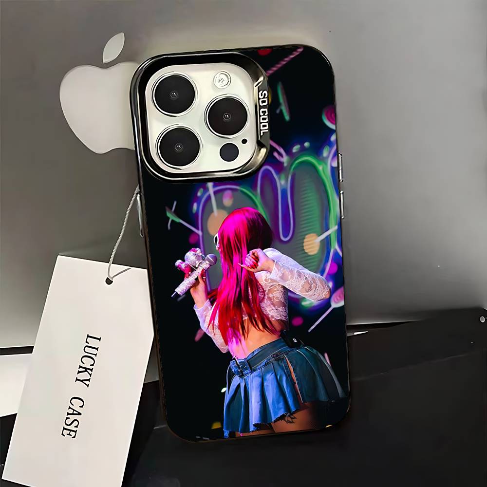 Singer D-De La R-Rose Hot Phone Case For iPhone 16,15,14,13,12,11,Pro,XS,Max,Plus,Mini,SE Black Candy Matte Shockproof Cover