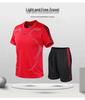 Conjunto de Running de Secado Rápido para Hombre: Camiseta de Manga Corta y Pantalón Corto, Cuello Redondo, Transpirable, Corte Holgado, Talla Grande, Ropa Deportiva para Exterior