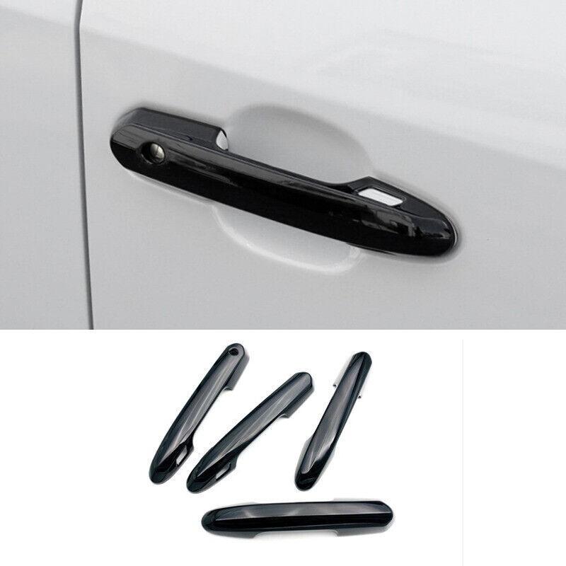 For Toyota RAV4 2019-2024 Bright Black ABS Car Front Door Handles Cover Trim 4*