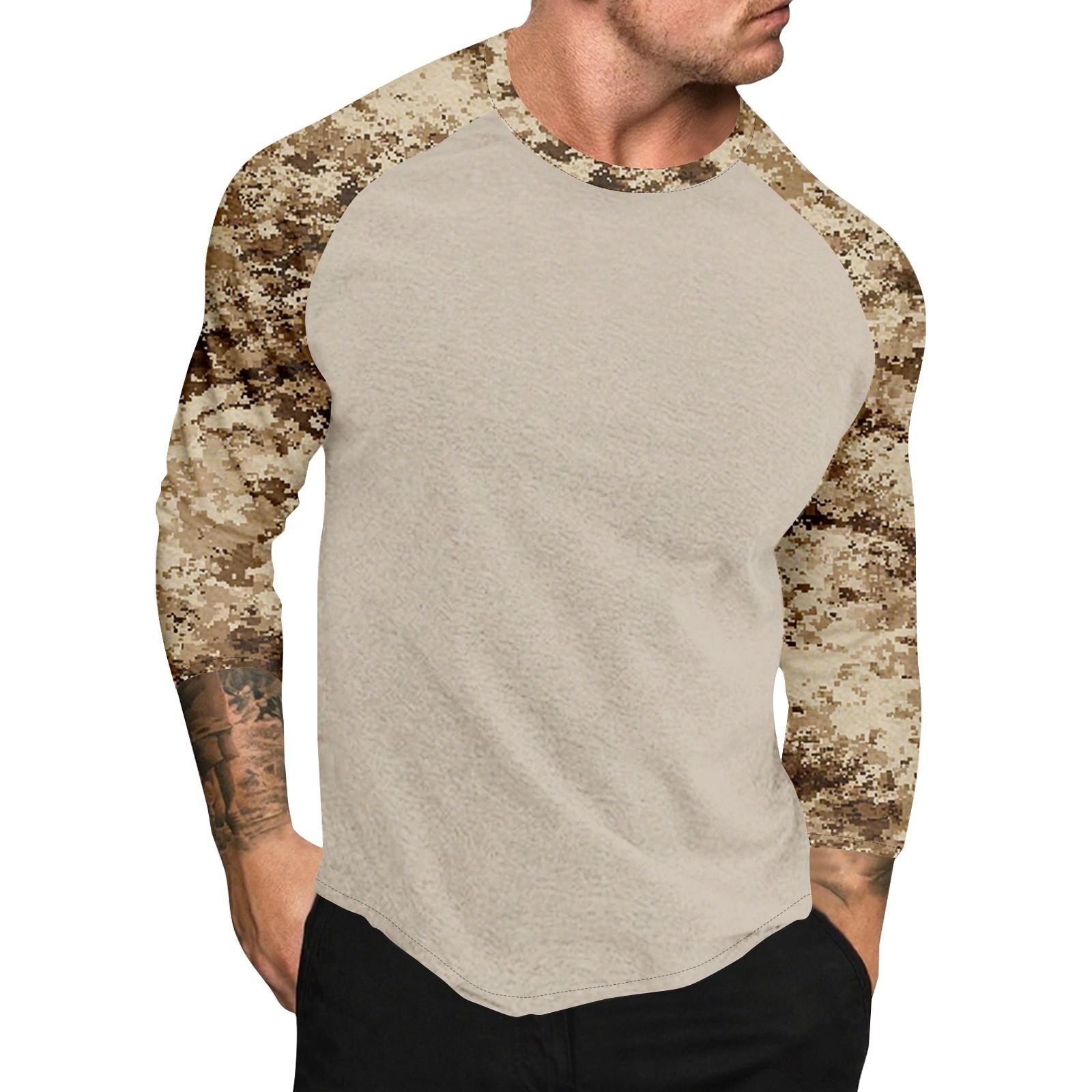 

Мужской топ с короткими рукавами реглан с принтом в стиле камуфляж S