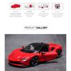 Brago 1:24 Ferrari Stradale SF90 Samochód Odlewany Ciśnieniowo, Czerwony, 1 Sztuka