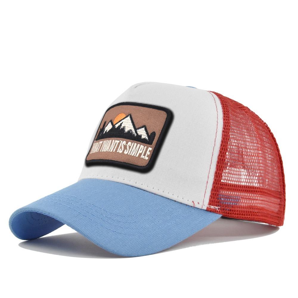 

Breathable Sunshade Hat Letter Embroidery Dad Hat Comfortable Baseball Cap Outdoor небесно-голубой